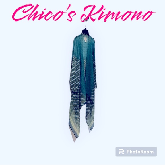 CHICO’S KIMONO N’GREEN! - Picture 6 of 6